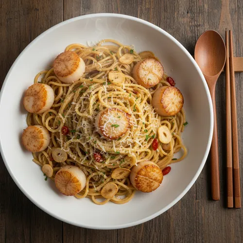 ホタテの爆弾パスタ