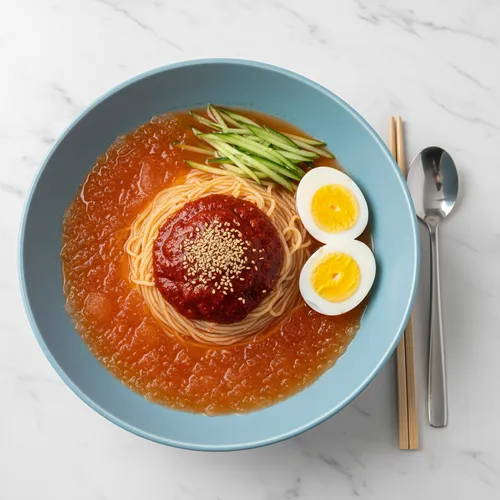 冷製コル麺（シウォンハゴ メッコムハン ネンムル コルミョン）