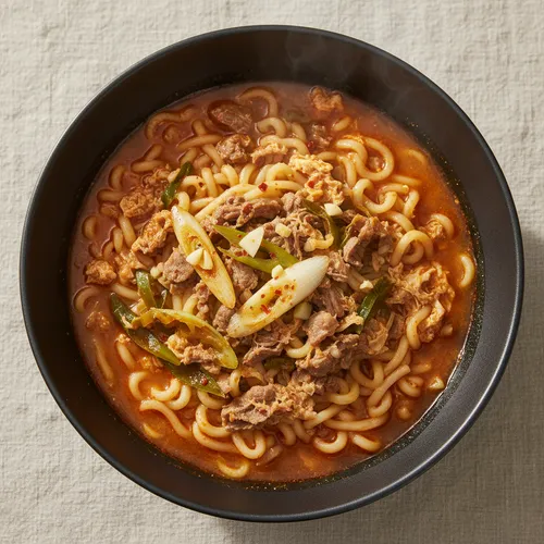 ソン・シギョンの長ねぎユッケジャンラーメン