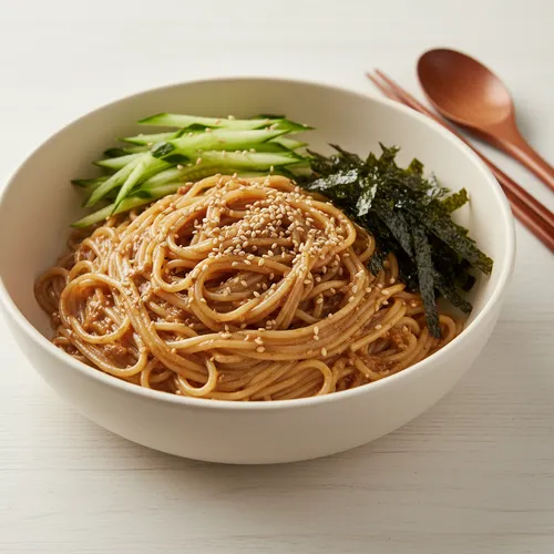 イ・ヨンボクのピーナッツバターエゴマ油麺