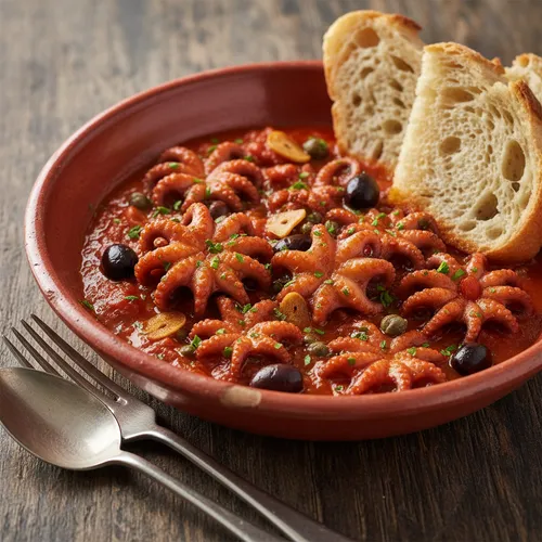 ボルペッティ・アッラ・ルチャーナ(イタリア風イイダコのトマト煮)
