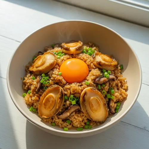 アワビのっけご飯