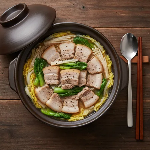 豚バラ肉の白菜蒸し