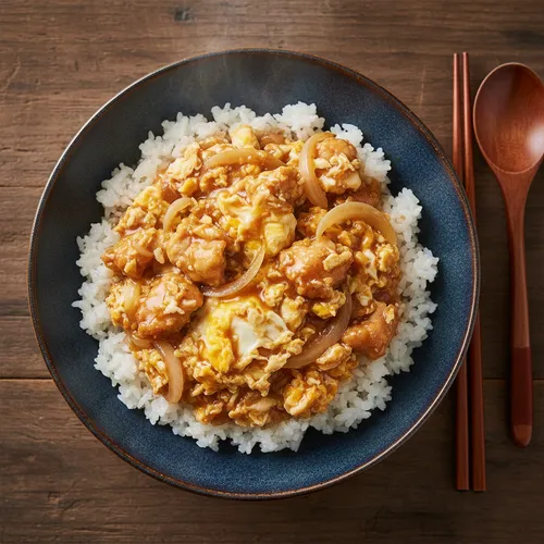 食べ残しチキンで作る親子丼