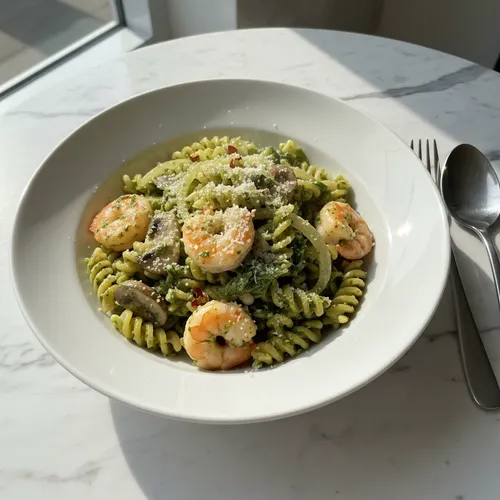 バジルペーストパスタ
