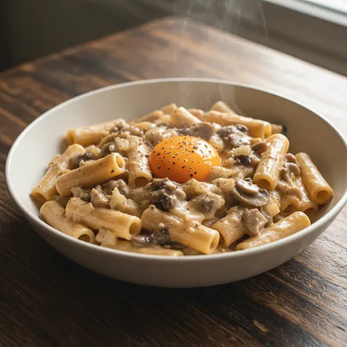 生クリームなしで作る濃厚なマッシュルームクリームパスタ