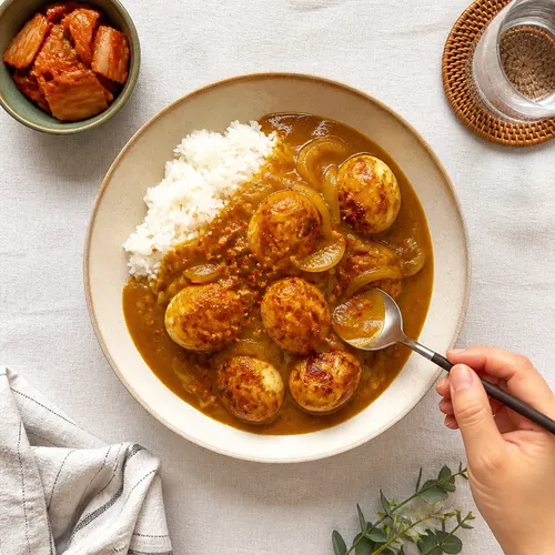 焼き卵カレー