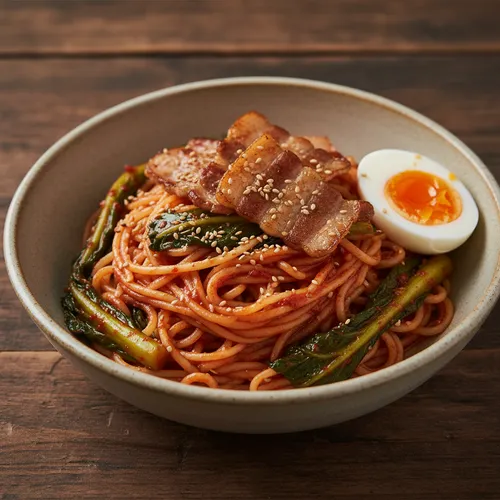 봄동 비빔국수