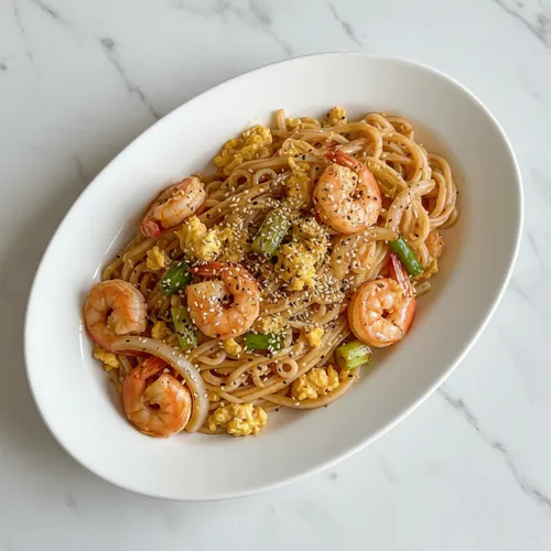 パッタイ風 豆乳麺炒め