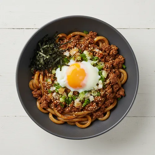 マゼソバ風うどん（とろっとビビン麺）