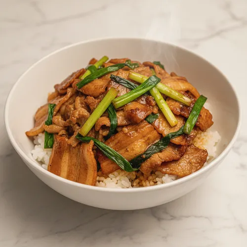 ソン・シギョンの日本風冷凍豚バラ丼