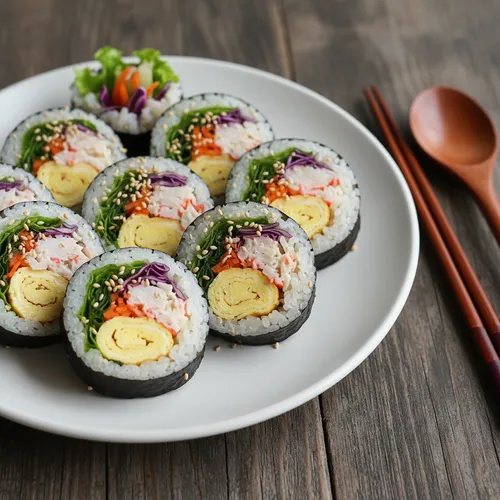 아삭한 식감의 프리미엄 샐러드 김밥