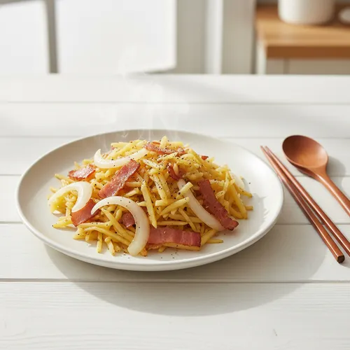 電子レンジで作るジャガイモの千切り炒め