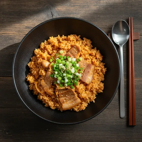 キムチ豚バラ鍋ご飯