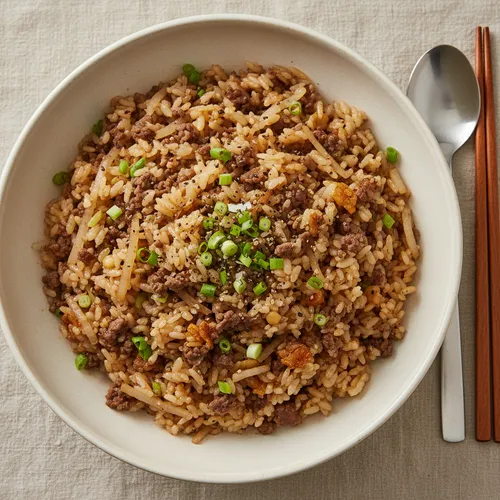 冷ご飯で作る牛肉大根ご飯