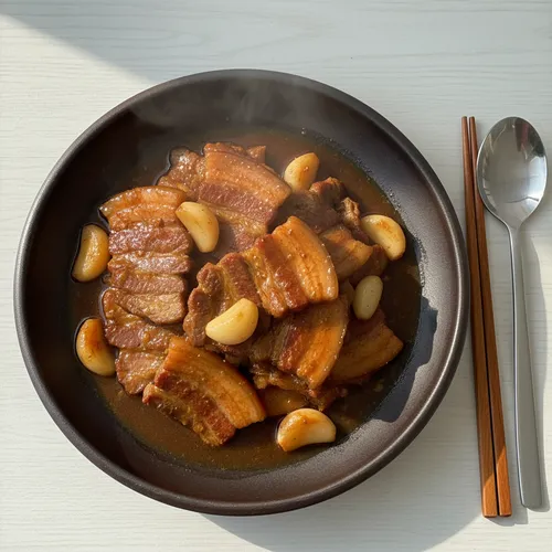 炊飯器で豚バラ肉の蒸し煮