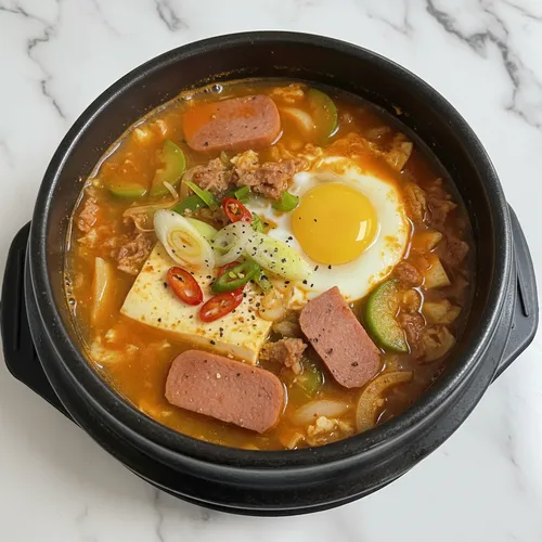 リュ・スヨンのスパム純豆腐チゲ
