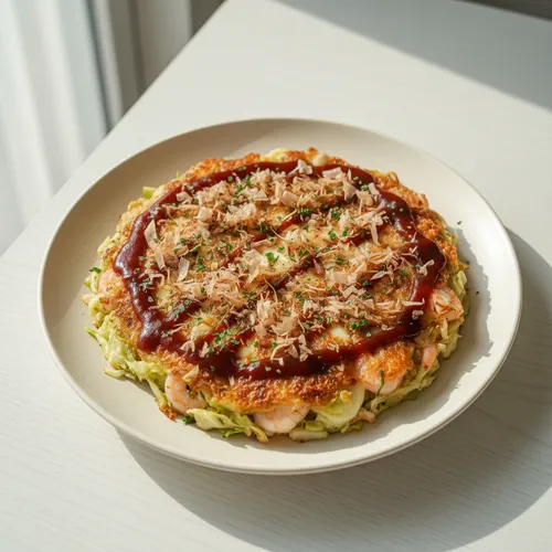 キャベツのお好み焼き