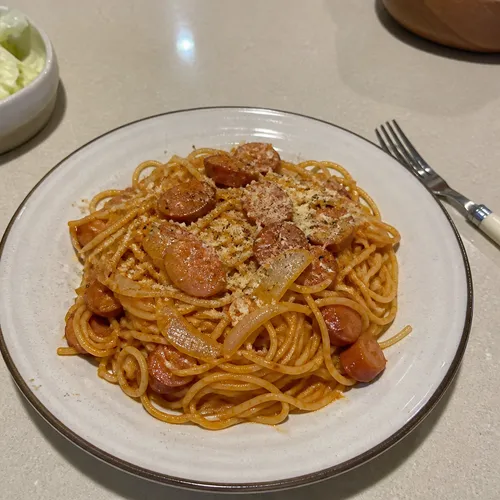 ワンパンナポリタンスパゲッティ