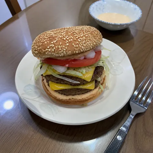 ビーガンダブルデルチーズバーガー