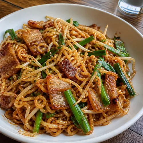 サムギョプサル炒めラーメン
