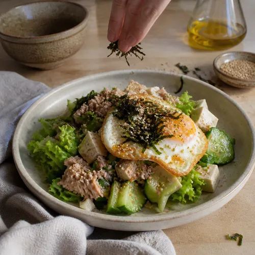 豆腐ツナ野菜ビビンバ