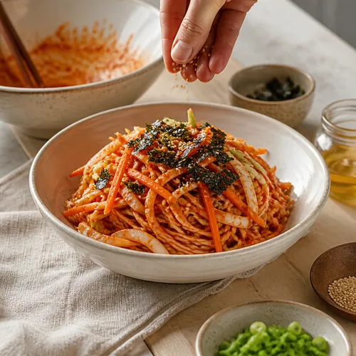 チョッパル(豚足)のお供に!超簡単そうめん冷麺