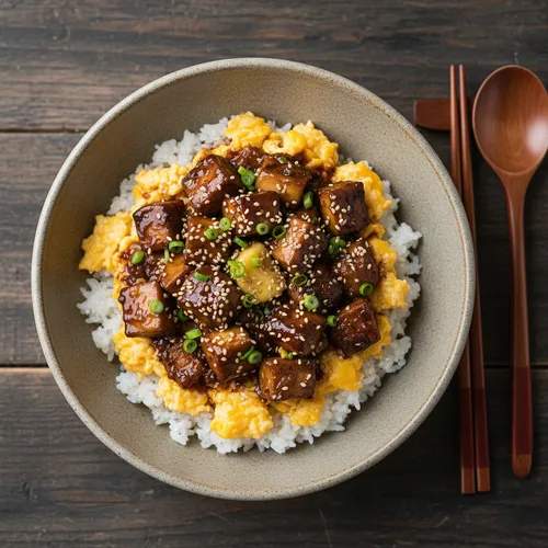 エリンギのっけご飯
