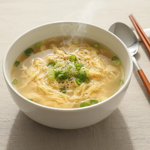 5分卵スープ