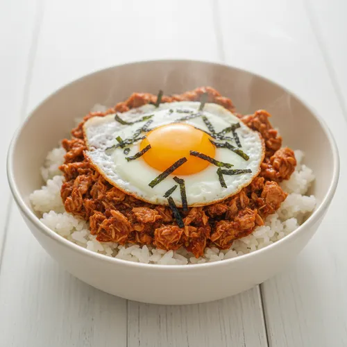 ツナコチュジャン炒めビビンバ