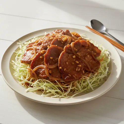 コストコの豚肩ロースで作る和風トンテキステーキ