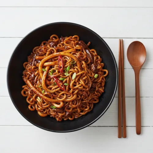 プルダック炒め麺×コンファチュンチャジャンの合体レシピ