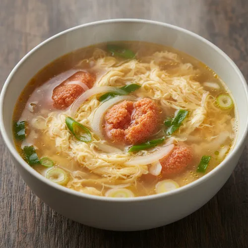 明太子の卵スープ