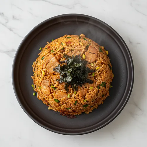 コンブルビビンバ（豆もやしと豚バラの炒めご飯）