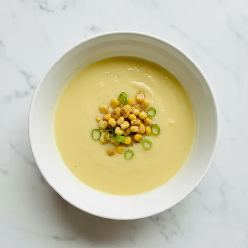 冷たいとうもろこしのスープ