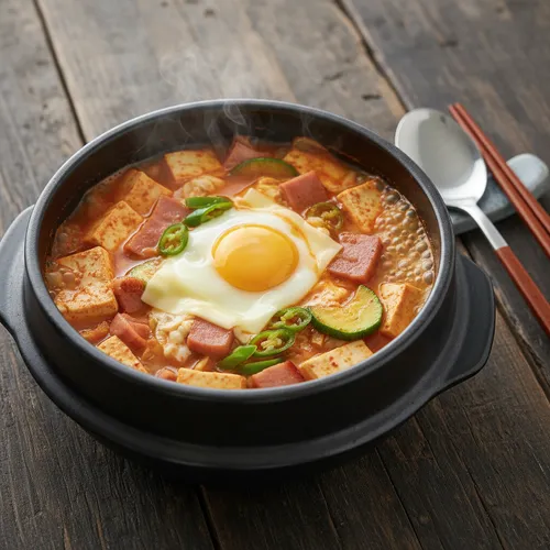 ハムチーズおぼろ豆腐チゲ