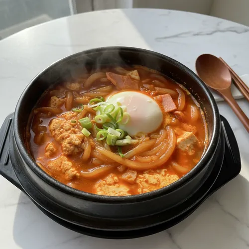 쫄면 순두부찌개