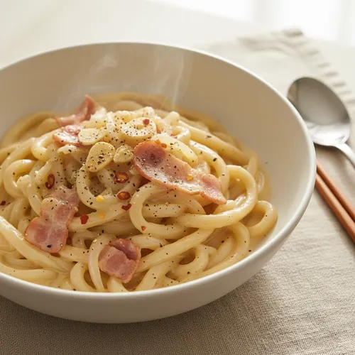 大惨事のクリームうどん