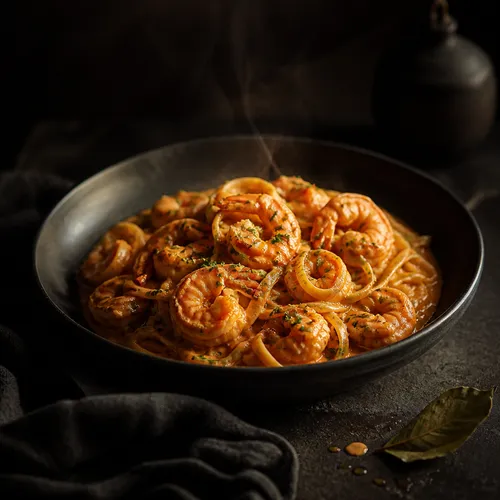 エビのビスクパスタ