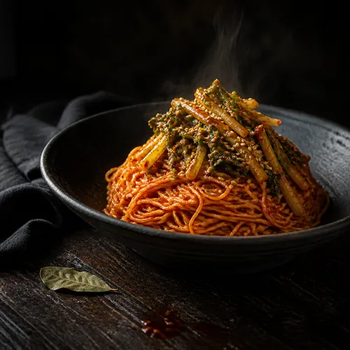 ヨルムキムチビビンククス（混ぜ冷麺風）
