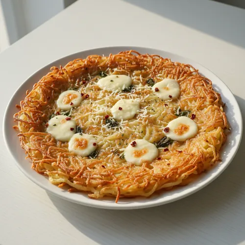 バジルチーズのジャガイモチヂミ