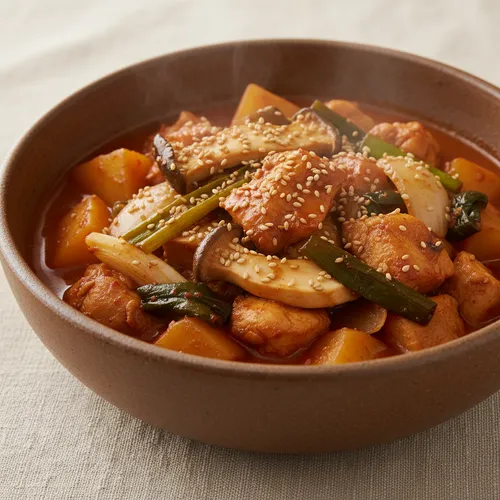 鶏むね肉の鶏炒め煮