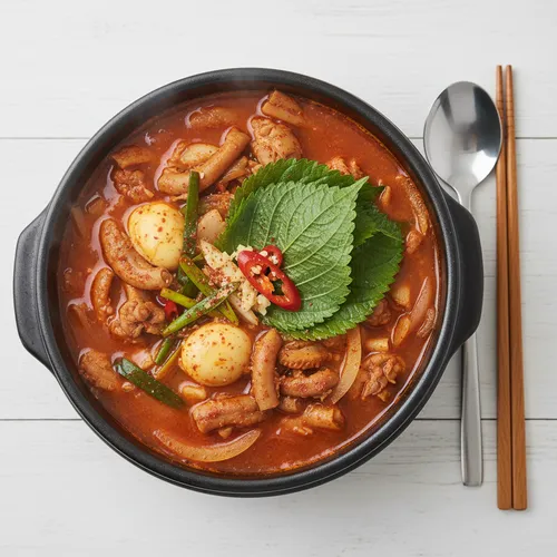鶏内臓の辛味スープ