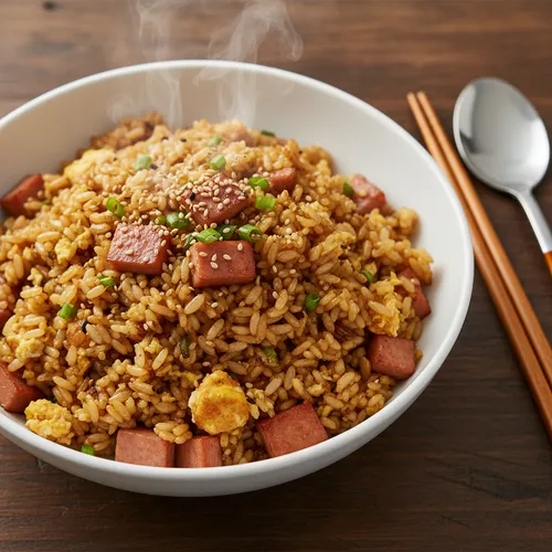 スパム卵チャーハン