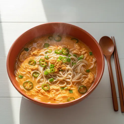 ピリ辛卵麺