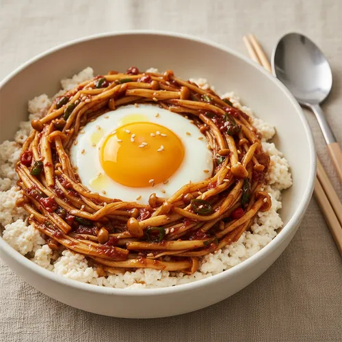 えのきだけのっけご飯