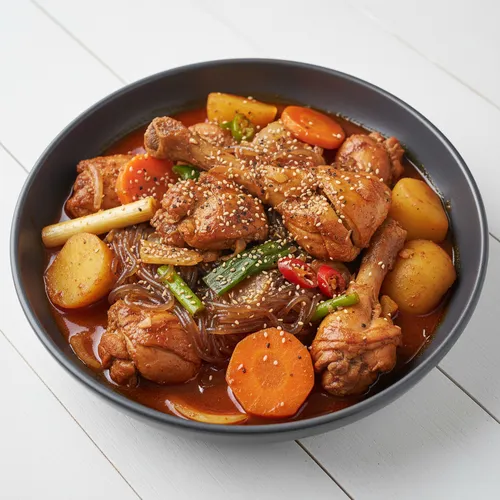 鶏肉の辛味煮込み(タッポクムタン)