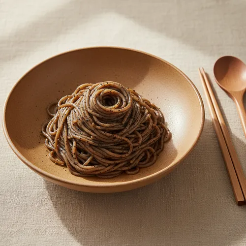 アン・ソンジェシェフのモスシグネチャー トトリムク麺