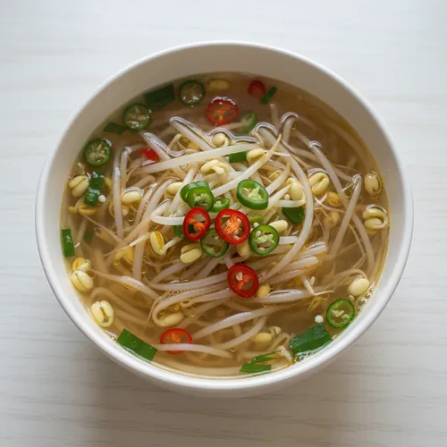 食堂で食べる豆もやしスープの味の秘密