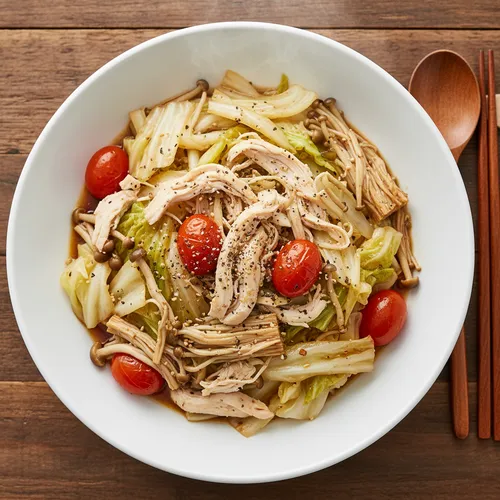 キム・ナヨンのダイエットキャベツと鶏むね肉の蒸し物